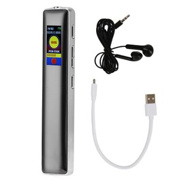 Small Recorder Voice Activated HD Noise Reduction Timing Portable Recording Device with MP3 Playback Electronic Book 16GB