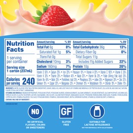 Carnation Breakfast Essentials Complete Nutritional Drink Strawberry 8 oz Bottle 24 Ct