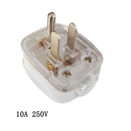 NEMA 5-15P Right-Angle Replacement Plug (White) – 125V 10A Angled Electrical Plug End for Extension Cords, Space-Saving Design, 2-Pack