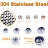 300pcs Locknuts Assortment Kit M3 M4 M5 M6 M8 Hex