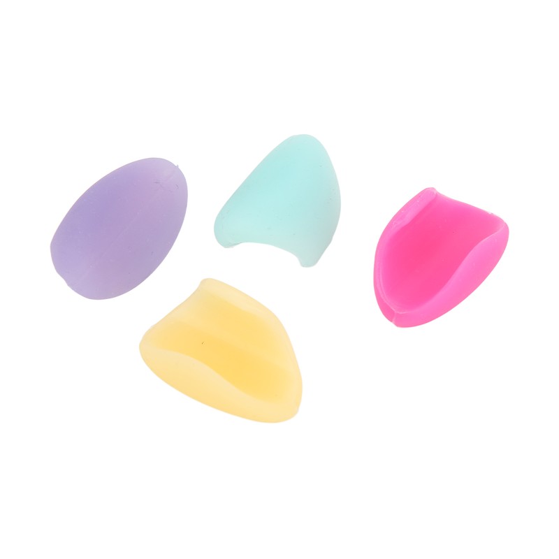 4Pcs Flute Thumb Rest Cushion Colourful Silicone Finger Cover Flutes