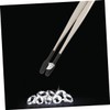 Healeved 5pcs Craft Tweezers Stainless Steel Tweezers Multipurpose for Crafting