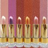 Labial Kit6 Lipstick Brillo Color Tornasol Maquillaje Rococo