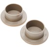 Merriway® BH01570 (2 Pcs) Kingston King Size Castor Cups with
