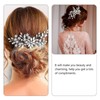 Ipetboom Silver Rhinestone Hair Comb for Bride - Elegant Wedding