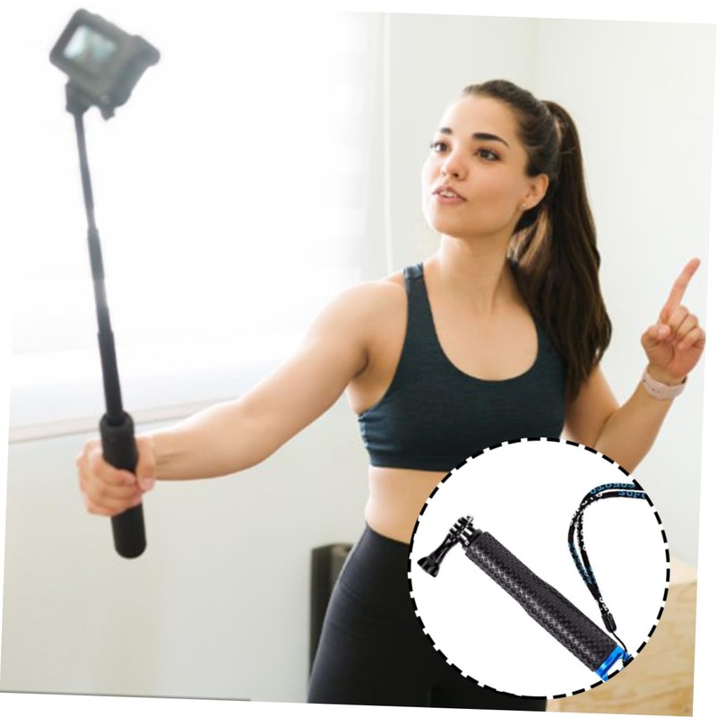 TEHAUX Telescopic Selfie Stick Monopod Extendable Aluminum Alloy Camera Pole