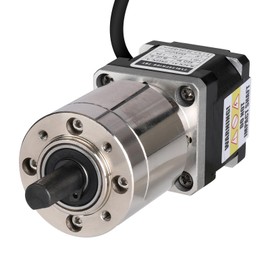 YEJMKJ 100:1 Geared Nema 14 Stepper Motor with Integrated Planetary Gearbox 2 Phase 1.8‌°‌ 0.26Nm(36.82oz·in) High Torque Bipolar 2.7Ω 1.2A 80mm 4-Lead Shaft 20mm φ8mm Cable 1M 3D Printer DIY CNC