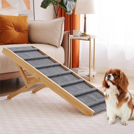 Large Dog Pet Ramp Stairs for Bed Car Truck Couch SUV,Dog Pet Ramp for Small Large Dogs Pets to Get on High Bed Truck Couch Sofa