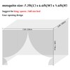 Anmas Box Mosquito Net Bed Canopy for Double Bed, Black