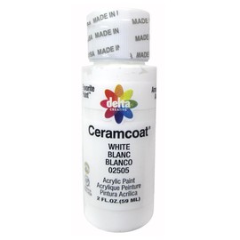 Delta Creative Ceramcoat Acrylic Paint in Assorted Colors (2 oz), 2505, White
