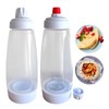 Pancake Batter Dispenser, 2 Pack Pancake Mix Dispenser with Whisk