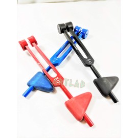 Teflon Tuning Forks Set of 3, 2 in 1 NEUROLOGICAL Tools Reflex Hammer (CYNAMED)