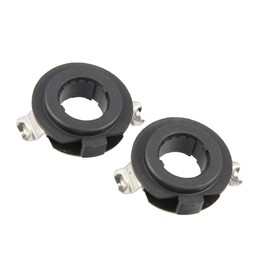 Motoforti H7 LED Headlight Bulb Holder Adapter, Socket Base Holders Clip, for Volkswagen Tiguan, Plastic, Black, 2pcs