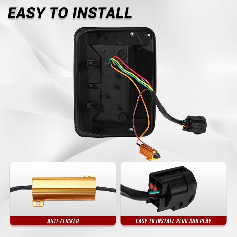 Gronsvt A pair of LED light sources JK Wrangler third-generation