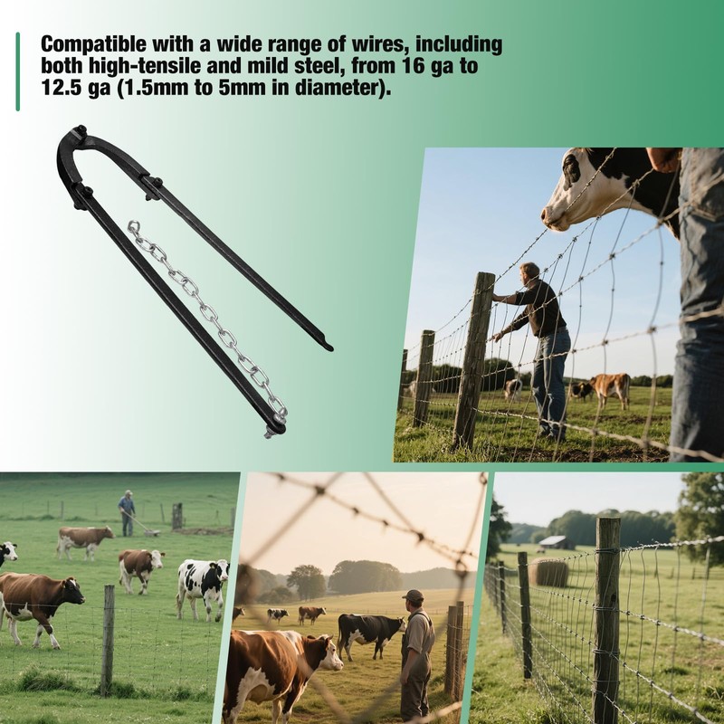 Fence Fixer Tool – 6lb Heavy-Duty Barbed Wire Fence Stretcher