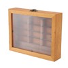 Miniature Wooden Bookshelf Anxiety Relief Multi Books Display Case Cabinet