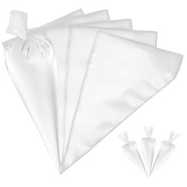REBECASKYENS 200 Stück Spritzbeutel Einweg, Einweg Pastry Bag Mittel Spritzbeutel Für Dekorieren Von Gebäck, Torten Geeignet, Keksen, Hausbacken(Transparent)