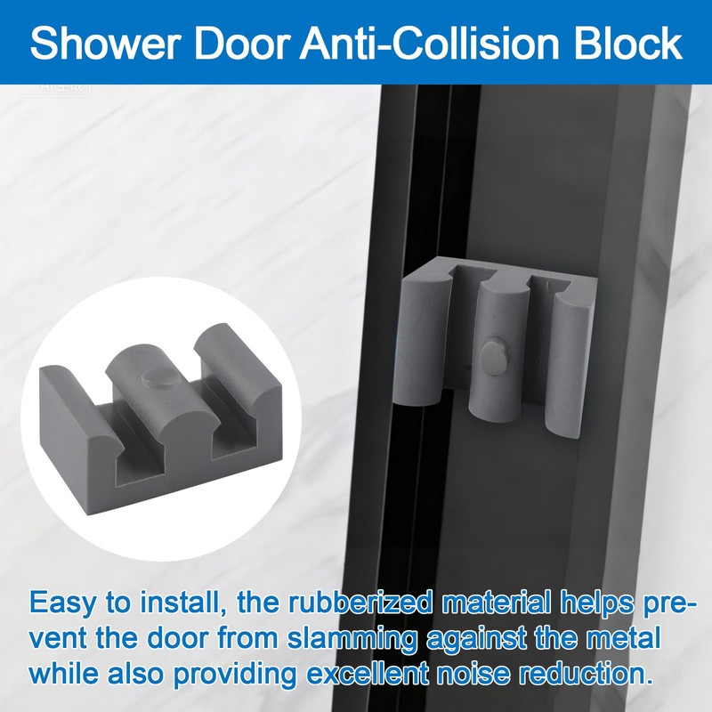 INCREWAY 4PCS Framed Sliding Silicone Door Bumpers Suitable for All