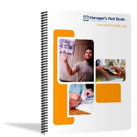 The Manager's Red Book - Hotel Lost and Found logbook/notebook, 8.5"x11" 12 months, 218 pages, (F7651) (12 months - 2025)