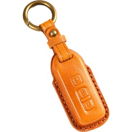 [smasol] NBOX Key Cover NBOX Custom Genuine Leather Key Case JF1 JF2 JF3 JF4 Key Case 3 Buttons 4 Buttons One Side Slide Dedicated Design Both Sides Slide, Camel (3D luxury) / 3 buttons