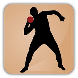 Zirni Shot Put Sport Icon Sticker Decal Design