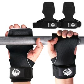 Lifting Straps Leather Non-Slip Lifting Straps with Wrist Support, Training Aid for Deadlifts and Pull-Ups, Waterproof and Sweat-Resistant, for Bodybuilding, Weightlifting, Strength Training and