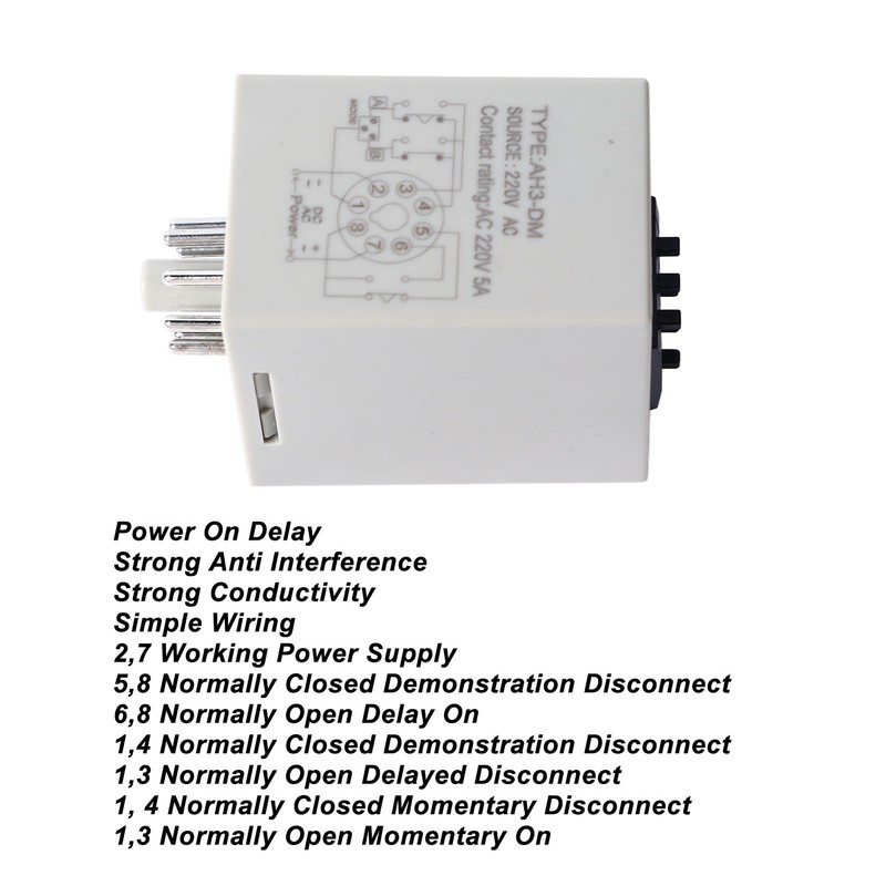 Delay Timer Relay Digital Display Stable Easy Controlled Delay Relay