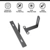 Hoolcar Spare Tire License Plate Relocation Bracket Holder for 2007-2021
