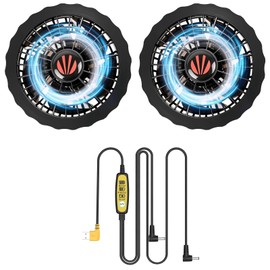 Air-conditioned Work Clothes Fan, USB Powered, 5 V, Ultra High Output, 7,200 r/min, High Airflow, Made in Japan, Uses Quiet Brushless Motor, Compatible with 3.5 inches (90 mm) Hole Diameter, Ultra