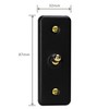 Varilight Single Light Switch 2-Way - Architrave Matt Black With