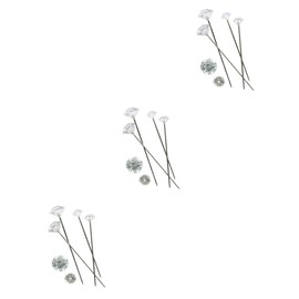LALAFINA Sets Plastic Alloy Mm Buttonhole Gems Rhinestone Applique Wedding Pins for Bridesmaids Pcs