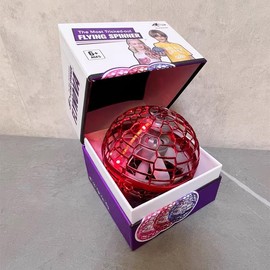 Flying Orb Ball Toy, Cosmic Globe Boomerang Hover Ball Galactic Fidget Spinner, Hand Drone Orbit, Cool Toys Gift for Boys Girls Teens Outdoor Toys:_RED