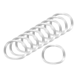 sourcing map Wave Spring Washer, 20Pcs 1.22"x0.98"x0.01" (ODxIDxT) - 304 Stainless Steel Curved Washer for Screw Bolt, Wave Washers Gaskets for Machinery (Silver)