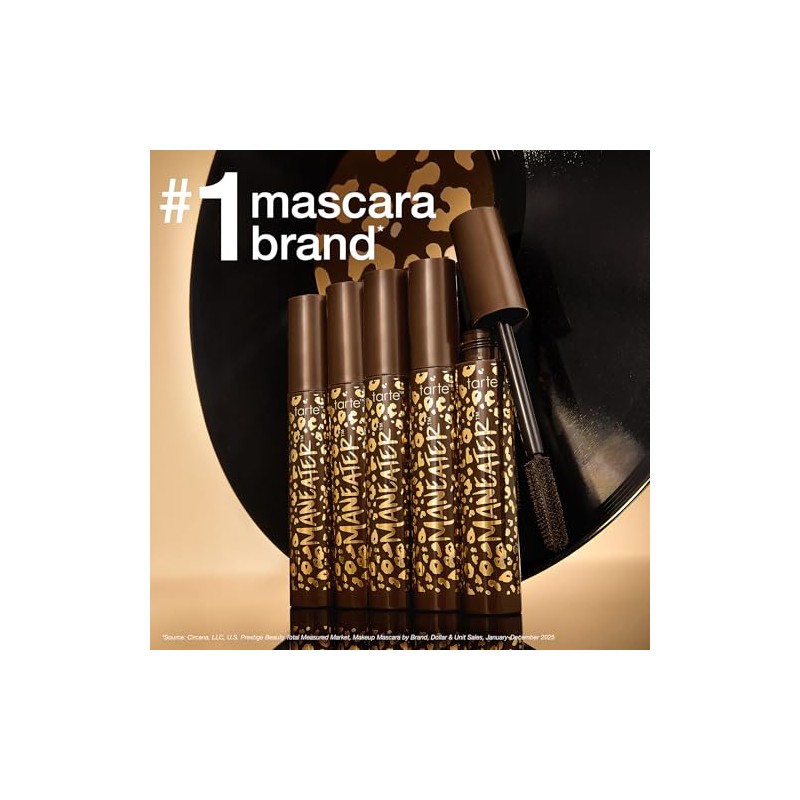 Tarte- Máscara de pestañas Voluptuosa Maneater Marrón 0,3 oz