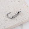 eMagTech 20pcs Black Spring Fishing Hooks Size 10# High Carbon