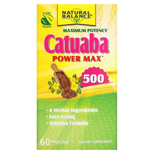 Natural Balance Maximum Potency Catuaba Power Max 500, 60 VegCaps