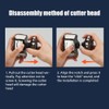 6D Floating Rotary Razor Men's Electric Head Shaver USB Rechargeable