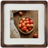 Husteria 6x6 Square Picture Frame in Natural Walnut Wood, Solid