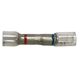 Sherco-Auto Clear Heat Shrink Step-Down Butt Connector 22-18 to 16-14 Gauge - 10 Pack - Made in USA