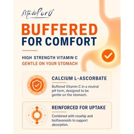 Buffered Vitamin C 1000 mg, 100 Tablets, Estado Puro