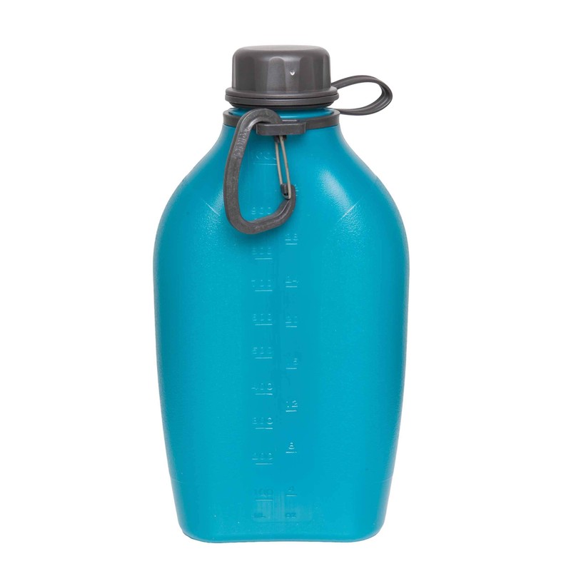 Wildo Explorer 1L Green Water Bottle, Azure