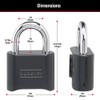 Master Lock 178D - Candado de combinación, 1 paquete, Negro