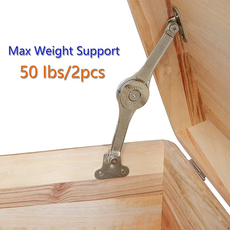 Toy Box Hinges Soft Close - Lid Support Heavy Duty