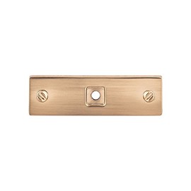 Top Knobs - TK741HB - Channing Backplate 3" - Honey Bronze - Barrington Collection