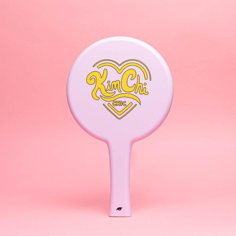 KimChi Chic Handheld LED Mirror for Personal Makeup, Portable and
