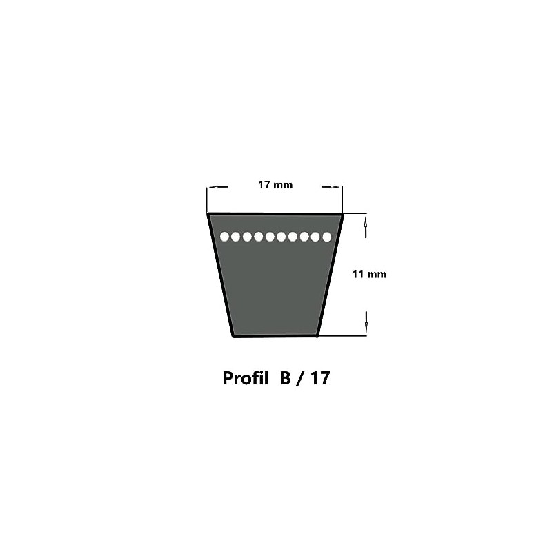 Bando Red V-Belt B93-17 x 2360 Li, Classic