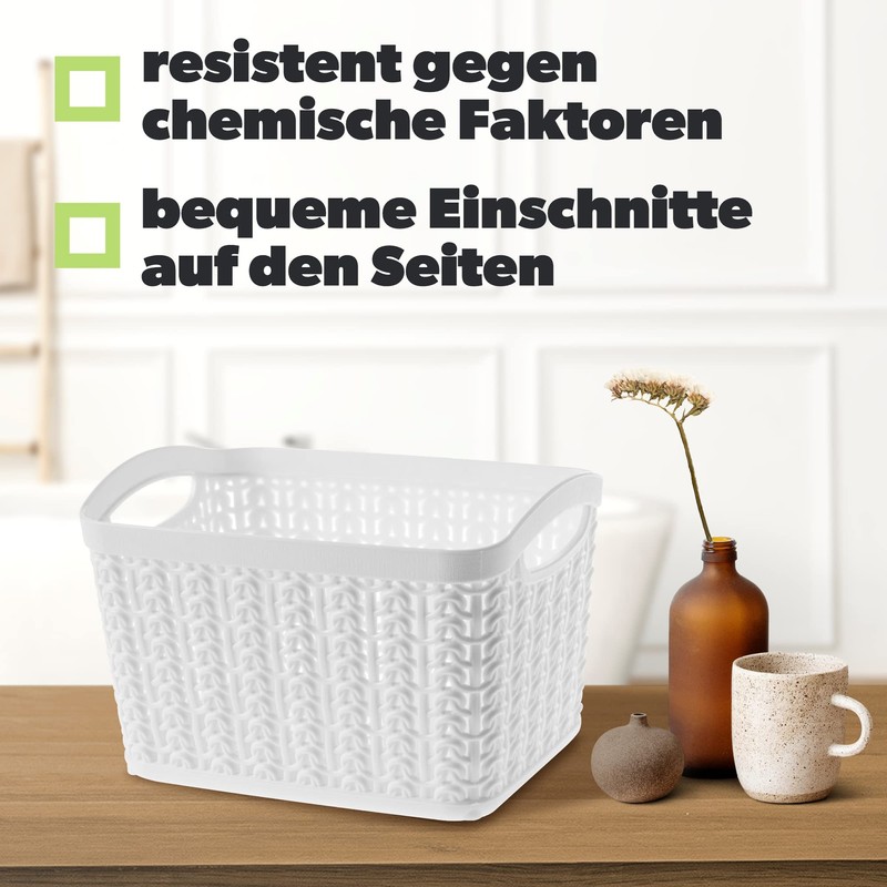 Kadax Plastic Storage Basket Storage Box Basket for Storage, Bathroom,