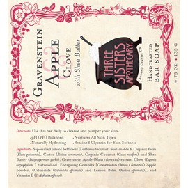 Three Sisters Apothecary 4.75 oz. Handcrafted Bar Soap (Gravenstein Apple and Clove)