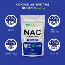 Wellthy Nac N-acetilcisteína 180cap                                                                                                                   