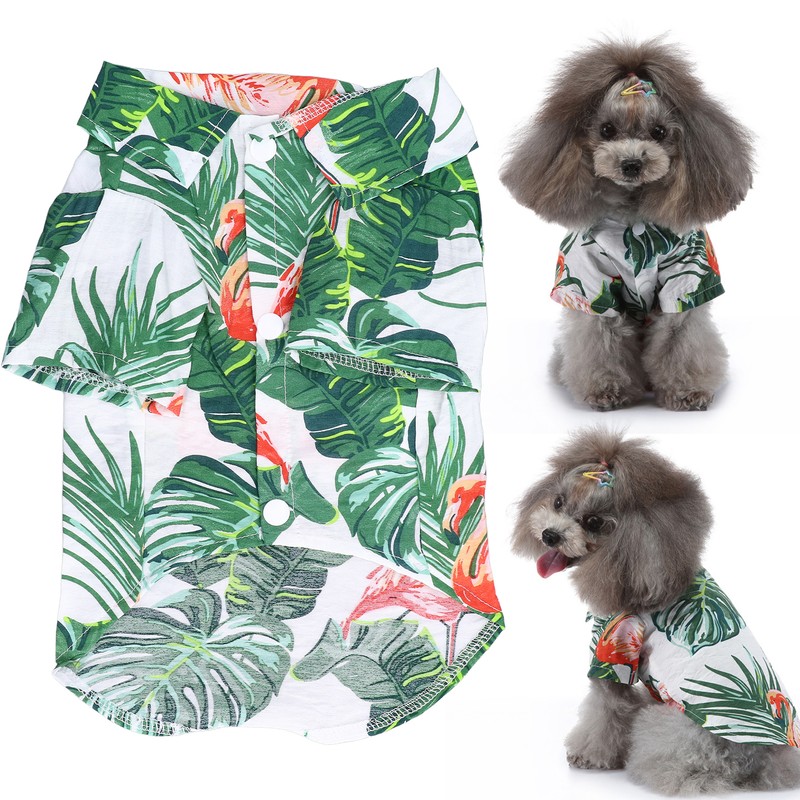 Pet Hawaiian Shirt Hawaiian Style Dog Summer T Shirt Suitable
